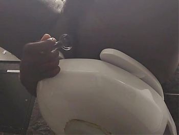 Black Cock and Ass Play at Work