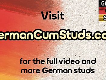 Amateur German studs enjoy rimming and barebacking 3some